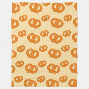 Cobertor De Velo Pretzel Pattern Design de snack divertido