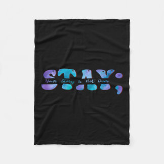 Cobertor De Velo Prevenção ao Suicídio Sensibilização Mantenha sua 