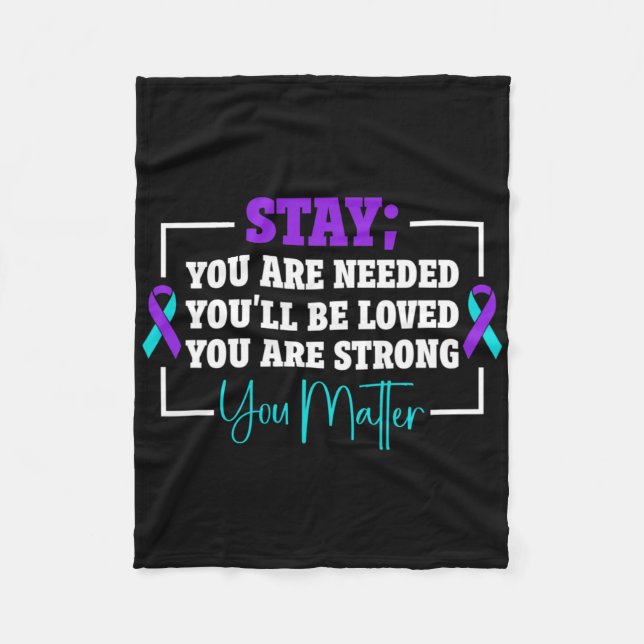 Cobertor De Velo Prevenção do suicídio em girassol Sensibilização p (Frente)