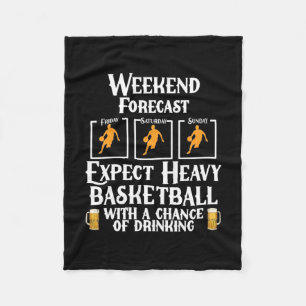 Cobertor De Velo Previsão De Fim De Semana De Basquete E Cerveja