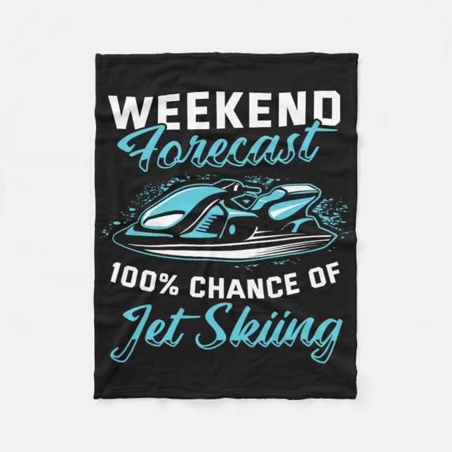 Cobertor De Velo Previsão de fim de semana Jet Ski engraçado Jet Sk (Frente)
