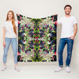 Cobertor De Velo Primavera Crabapple Blossoms Abstrato Personalizad