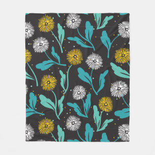Cobertor De Velo Primavera Dandelion Flores e Folhas Design