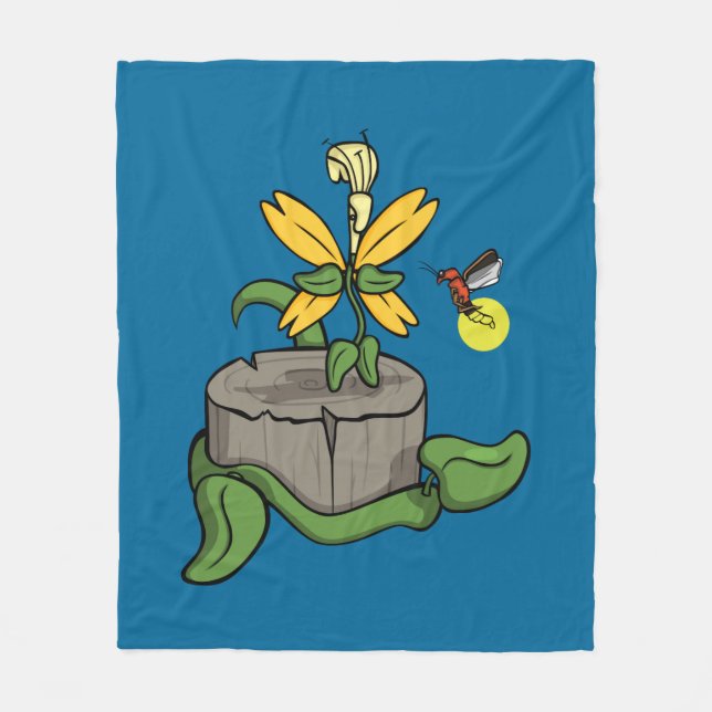 Cobertor De Velo Primavera Greets Summer Fleece Blanket (Frente)