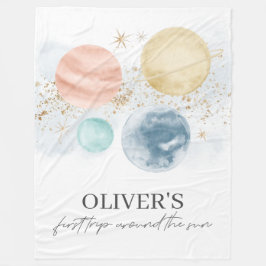 Cobertor De Velo Primeira Viagem Em Torno Do Espaço Do Sol