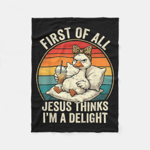 Cobertor De Velo Primeiro De Jesus Acha Um Delight Design De Ganso 