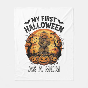 Cobertor De Velo Primeiro Halloween Como Mamãe Abóbora Espantalho B