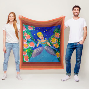 Cobertor De Velo Princesa "Arte por Crianças"