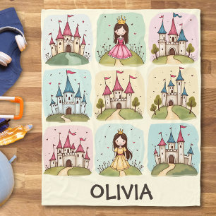Cobertor De Velo Princesa de Conto de Fadas Adorável e Desenhos de 