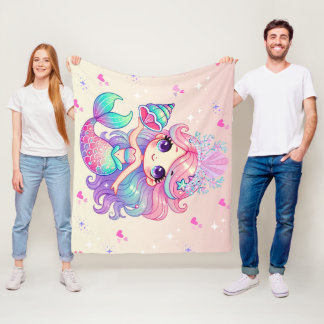Cobertor De Velo Princesa Mermaid Blanket