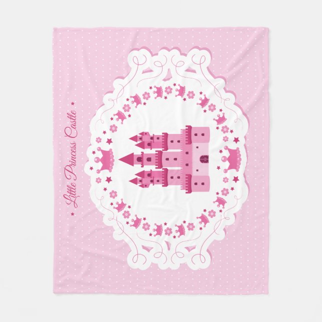 Cobertor De Velo Princesa pequena Castelo (Frente)