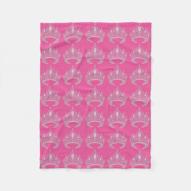 Cobertor De Velo Princesa Tiara Fleece Blanket (Frente)