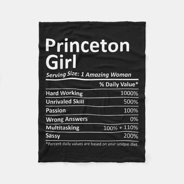Cobertor De Velo Princeton Girl Nj New Jersey Funny City Home Roots (Frente)