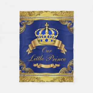Cobertor De Velo Príncipe Azul Ouro Fancy Príncipe Bebê