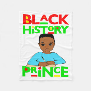 Cobertor De Velo Príncipe da História Negra Menino Melanina Filho B
