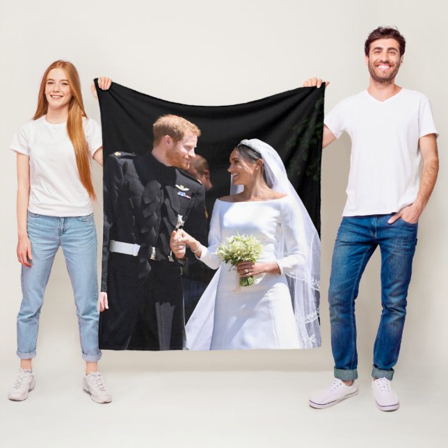 Cobertor De Velo Príncipe Harry e Meghan Markle Casamento Real (In Situ)