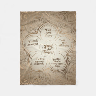 Cobertor De Velo Princípios de Reiki - ouro dos preceitos de Reiki