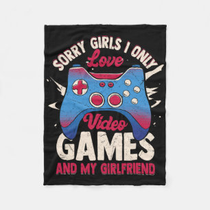 Cobertor De Velo Prioridades de um Gamer – Video Games e Namorada