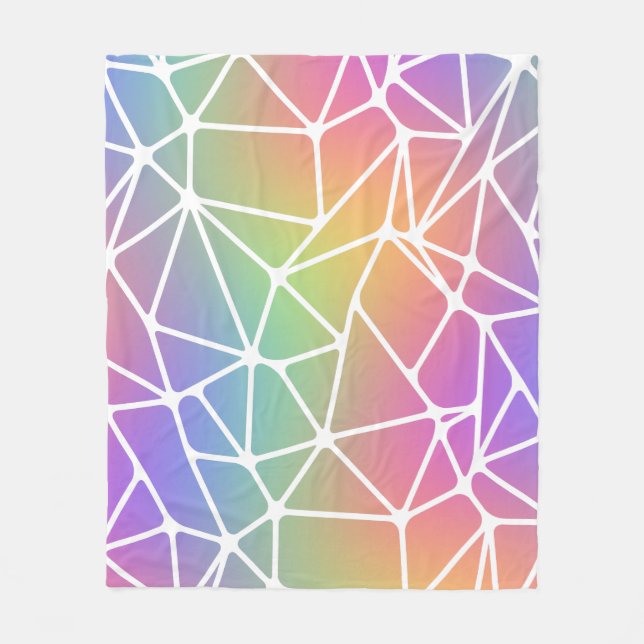 Cobertor De Velo prism synapse net - rainbow web : (Frente)