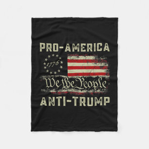 Cobertor De Velo Pró-américa Anti-trump Nós O Povo Anti Trump 