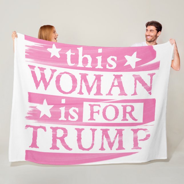Cobertor De Velo pro Trump - esta mulher é para Trump PINK (In Situ)