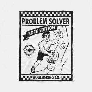 Cobertor De Velo Problem Solver Rock Edition Diversão na Parede de
