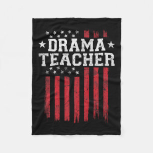 Cobertor De Velo Professor de Drama Orgulhoso Bandeira Americana Pa