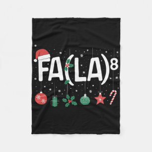 Cobertor De Velo Professor de matemática Fa (la)8 engraçado Natal P