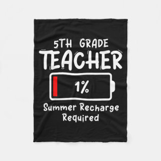 Cobertor De Velo Professor do 5º ano Recarga de verão necessária po