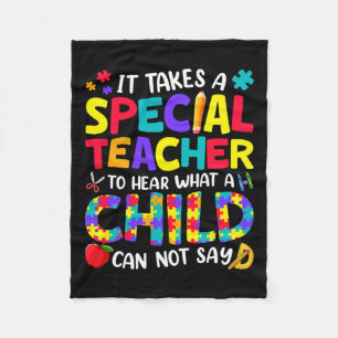 Cobertor De Velo Professor Especial Para Ouvir O Que Um Autismo Inf