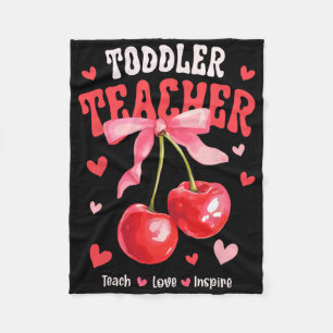 Cobertor De Velo Professor Toddle Ensina Amor Inspira Charmoso Cere
