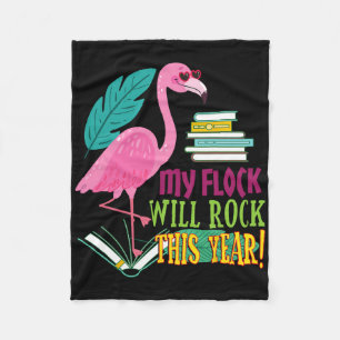 Cobertor De Velo Professora Flamingo Meu Relógio Vai Balançar A Esc
