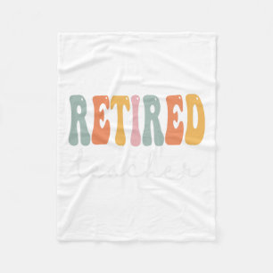 Cobertor De Velo Professora Retro Groovy Women Feliz Primeiro Dia D