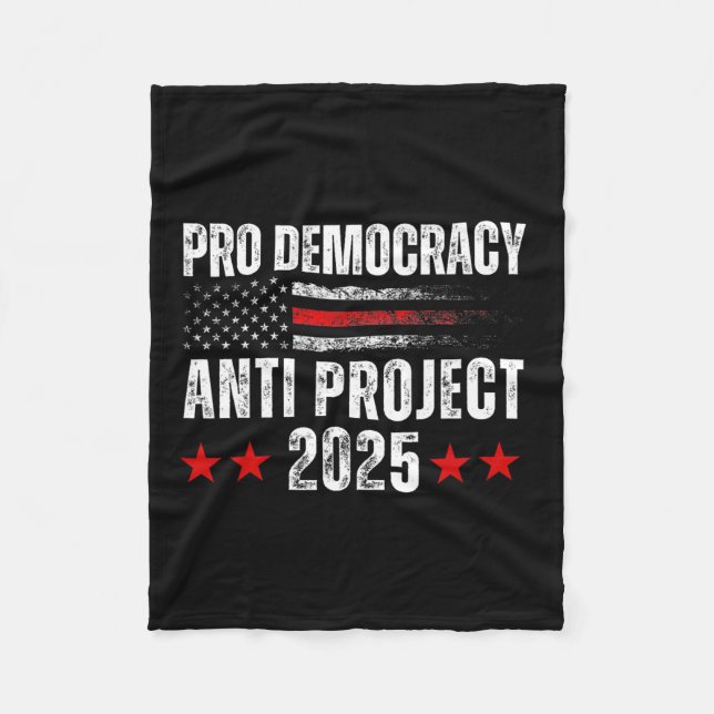 Cobertor De Velo Projeto Democracy Anti Project 2025 Stop Project 2 (Frente)