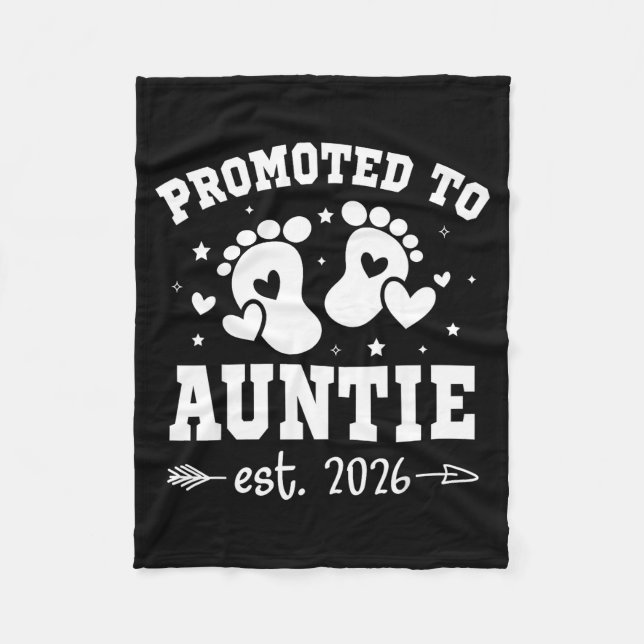 Cobertor De Velo Promoted To Auntie Est 2026 Going To Be Aunt Annou (Frente)