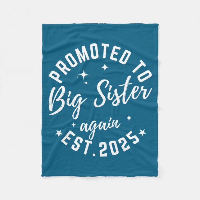 Cobertor De Velo Promoted To Big Sister Again 2025 Pregnancy Announ (Frente)