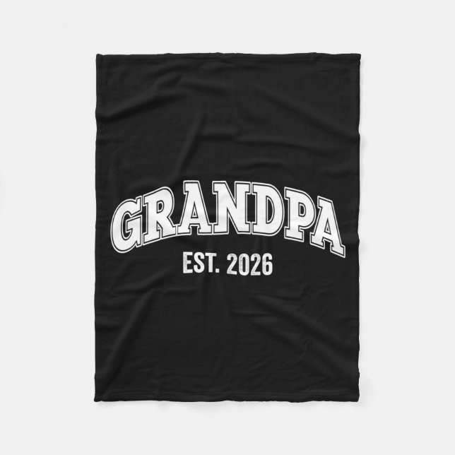 Cobertor De Velo Promoted To Grandpa Est 2026 Soon To Be Grandpa Lo (Frente)