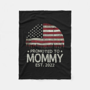Cobertor De Velo Promoted to Mommy Est 2022 First Time Dad