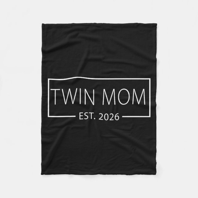 Cobertor De Velo Promoted To Twin Mom Est 2026 Expect Baby 2026  (Frente)