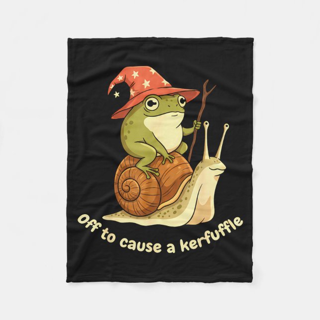 Cobertor De Velo Pronto Para Causar Uma Confusão Vaqueiro Sapo Meme (Frente)
