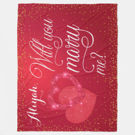 Cobertor De Velo Proposta de Casamento do Red Hearts