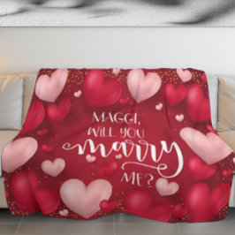 Cobertor De Velo Proposta de Casamento Personalizado de Corações Ve