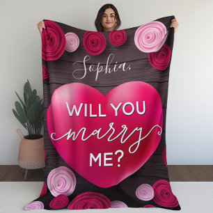 Cobertor De Velo Proposta de casamento - Você me Casado?