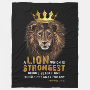 Cobertor De Velo Proposta de script de Bíblia do Proverbs 30:30 KJV