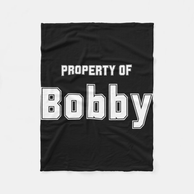 Cobertor De Velo Propriedade De Bobby Presentes Engraçados De Despe (Frente)
