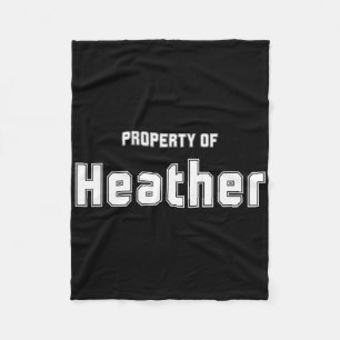 Cobertor De Velo Propriedade de Heather Presentes Engraçados de Sol