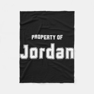 Cobertor De Velo Propriedade De Jordan Presentes Engraçados De Desp