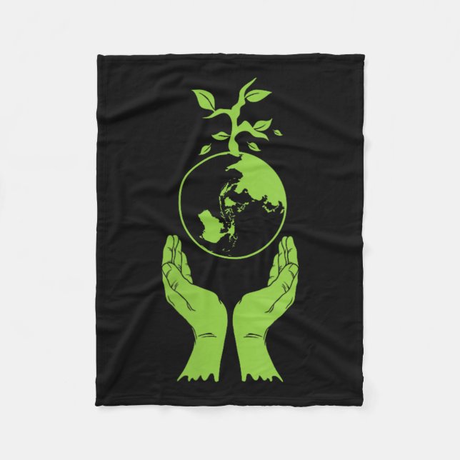 Cobertor De Velo Proteção Ambiental das Mulheres - Terra Verde V (Frente)