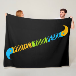 Cobertor De Velo Protect Your Peace Mental Health Wellness Mindful