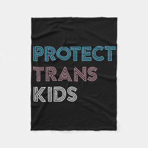Cobertor De Velo Proteger o amor das crianças trans é amor lgbt Gay